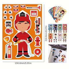 24pcs Facial Expression Stickers - Great Birthday Gift