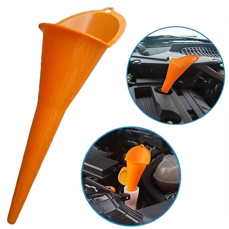 Long Rod Funnel Gasoline Refueling Tool Splash-proof Plastic Funnel