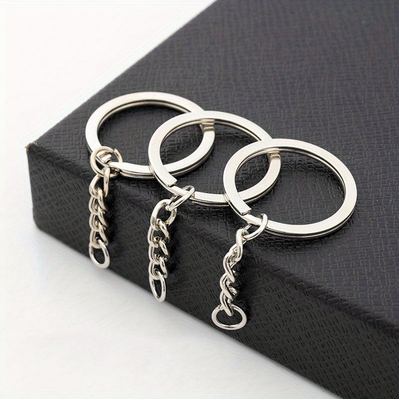 10pcs DIY Keychains Metal Key Ring Single Ring Doll Pendant