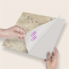 4pcs Marble Pattern Floor Stickers Non Slip Waterproof Tile