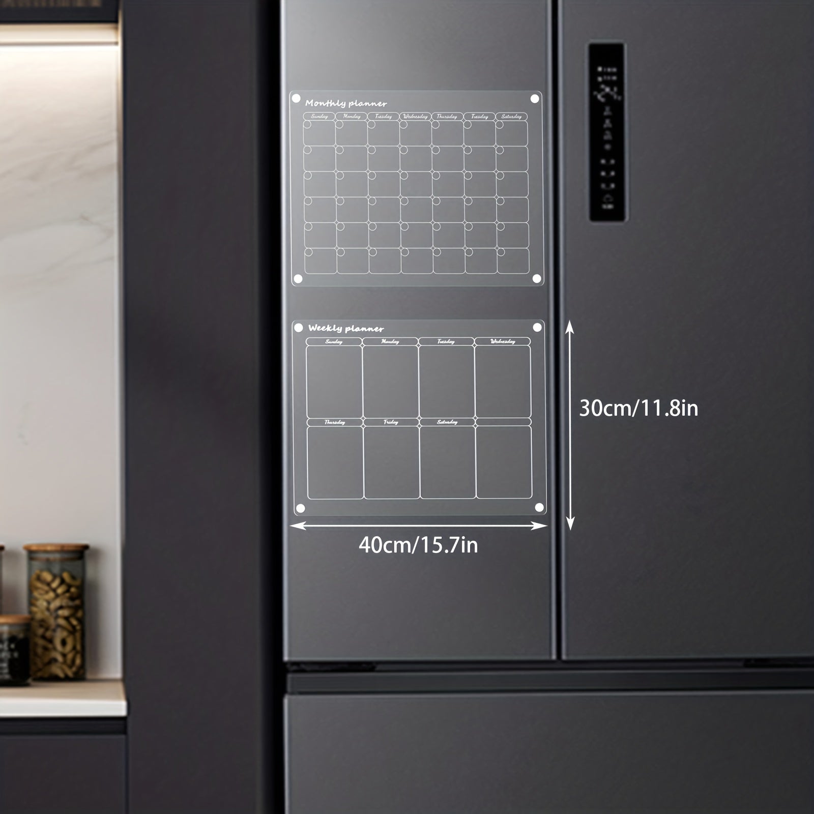 Acrylic Magnetic Refrigerator Calendars