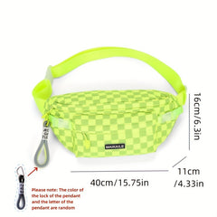 Plaid Pattern Chest Bag Crossbody Sling Shoulder Bag