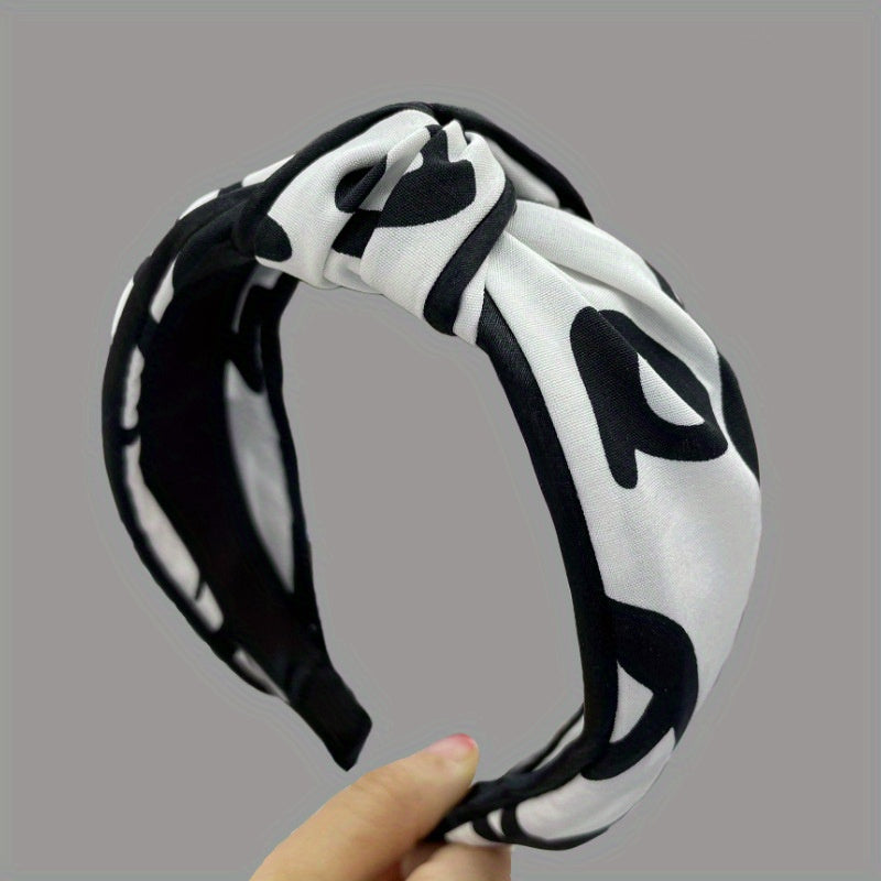 Striped Cross Knotted Headband Spring and Summer Style Hair Hoop