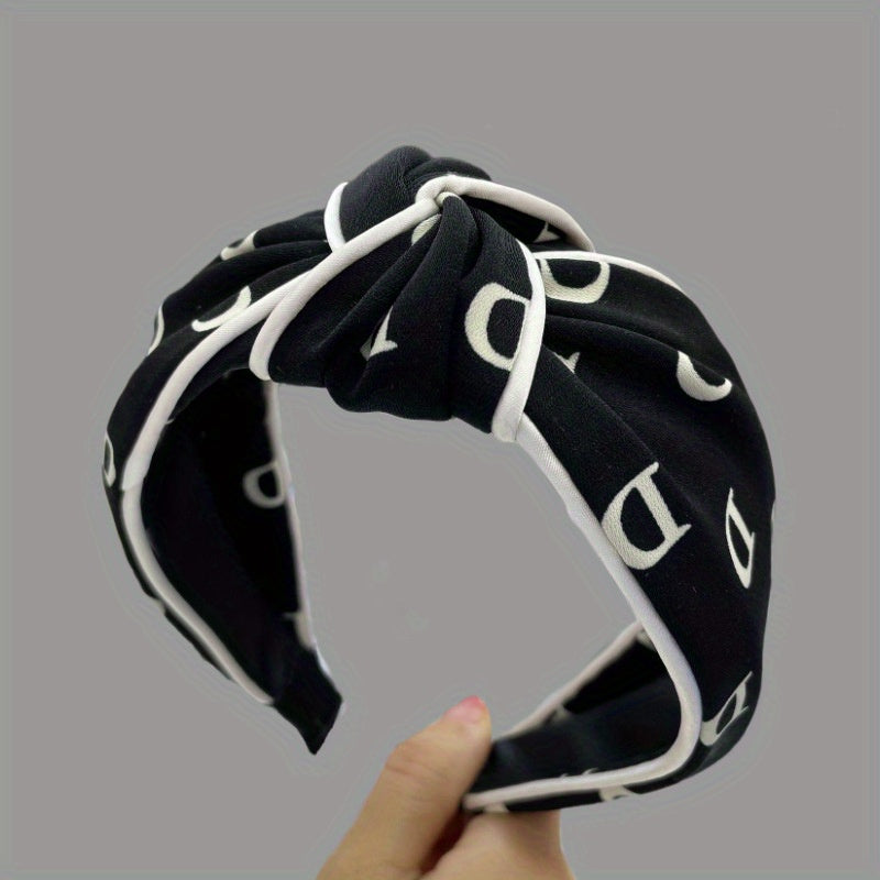 Striped Cross Knotted Headband Spring and Summer Style Hair Hoop