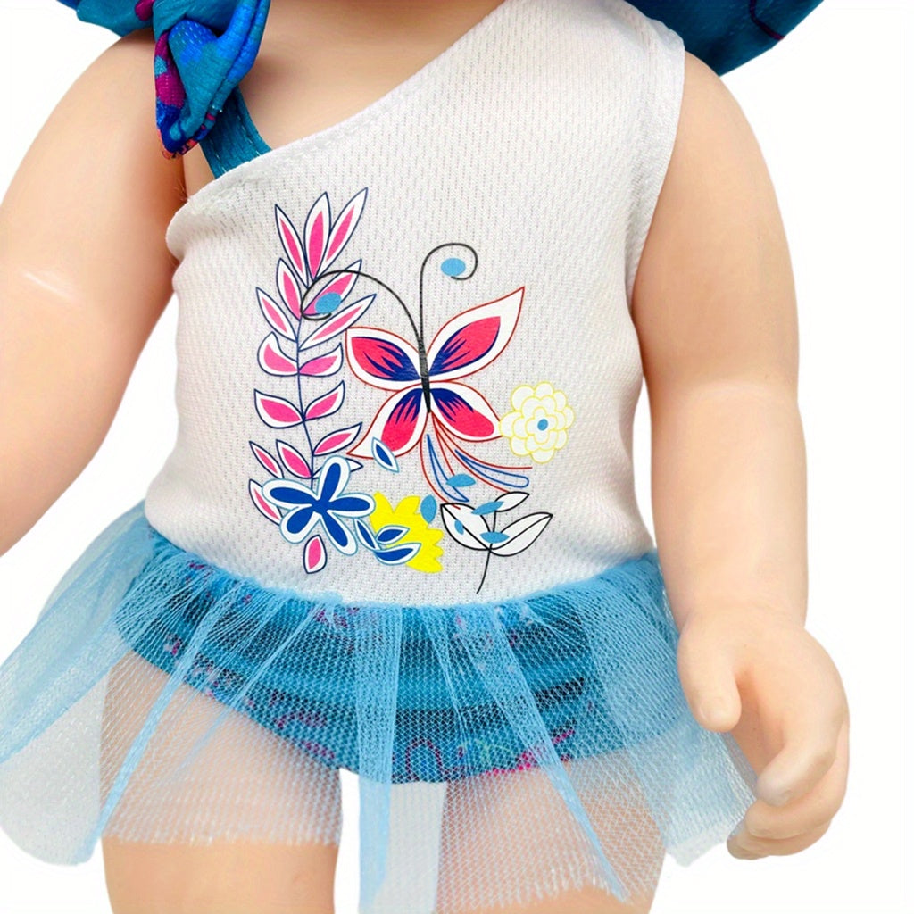 Doll Clothes Set Jumpsuit and Hats Swimsuit Outfits for 38-45 Dolls