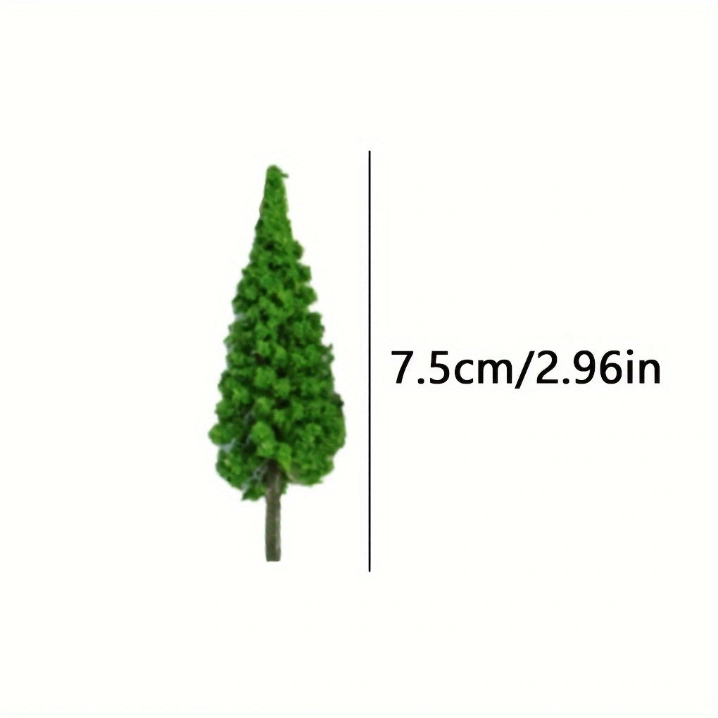 3 Pack Mini Plastic Pine Trees Realistic Model Trees for Sandbox