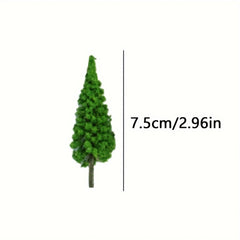 3 Pack Mini Plastic Pine Trees Realistic Model Trees for Sandbox