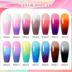 Temperature Changing Gel Polish Reflective Glitter