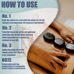 10pcs Hot Stone Massage Set for Spa Relaxation - Professional & Home Use