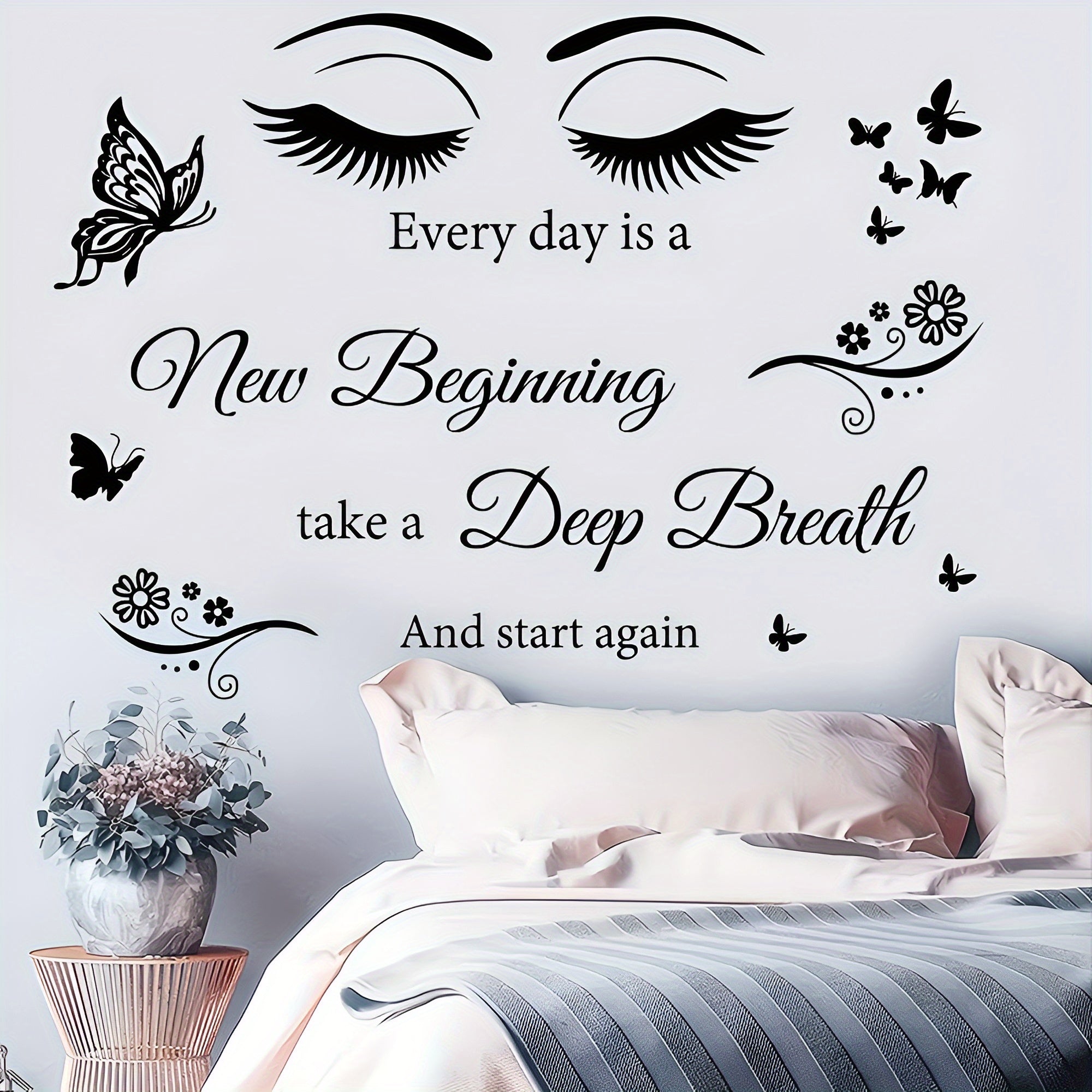Motivational Butterfly Eye Wall Sticker for Decor