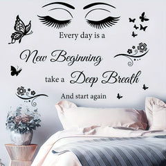 Motivational Butterfly Eye Wall Sticker for Decor