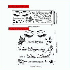 Motivational Butterfly Eye Wall Sticker for Decor