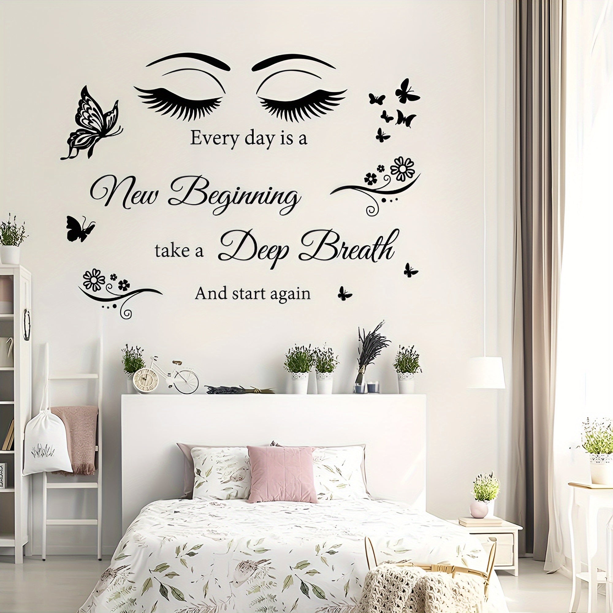 Motivational Butterfly Eye Wall Sticker for Decor