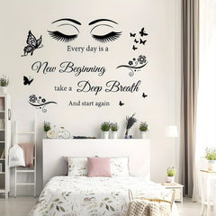 Motivational Butterfly Eye Wall Sticker for Decor
