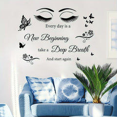Motivational Butterfly Eye Wall Sticker for Decor