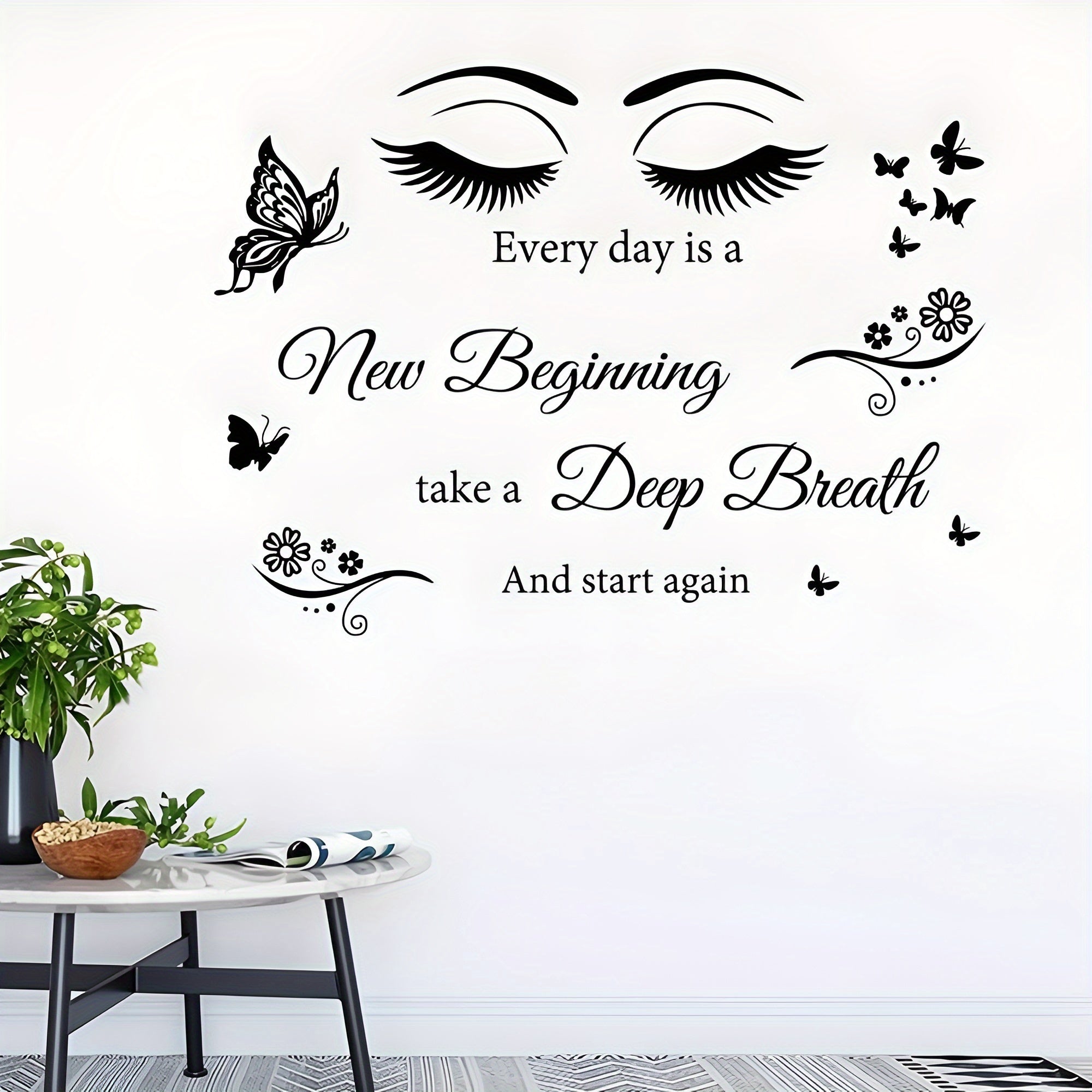 Motivational Butterfly Eye Wall Sticker for Decor