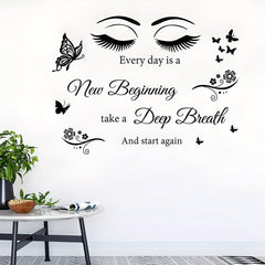 Motivational Butterfly Eye Wall Sticker for Decor