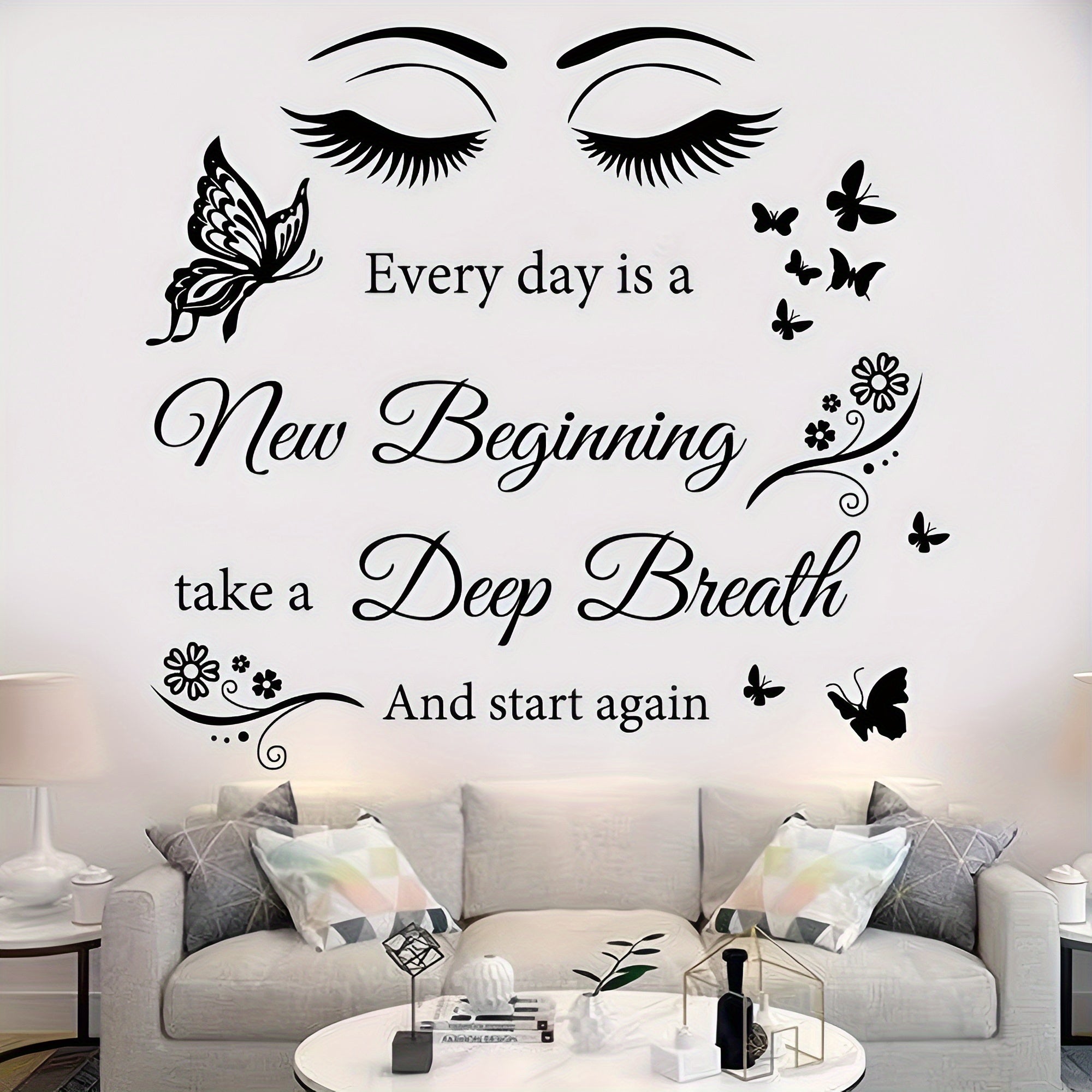 Motivational Butterfly Eye Wall Sticker for Decor