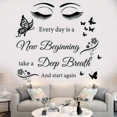 Motivational Butterfly Eye Wall Sticker for Decor