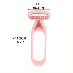 Portable Safe Hair Removal Tool for Women - Manual Epilator with Stainless Steel