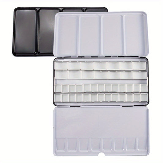 72pcs Plastic Empty Watercolor Paint Pans for Art Palette Supplies