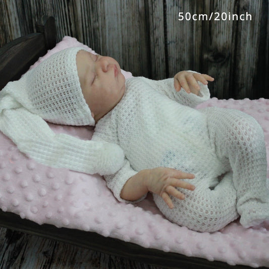 20 Inch Lifelike Kids Doll w/ 3D Painted Skin & Soft Silicone Body