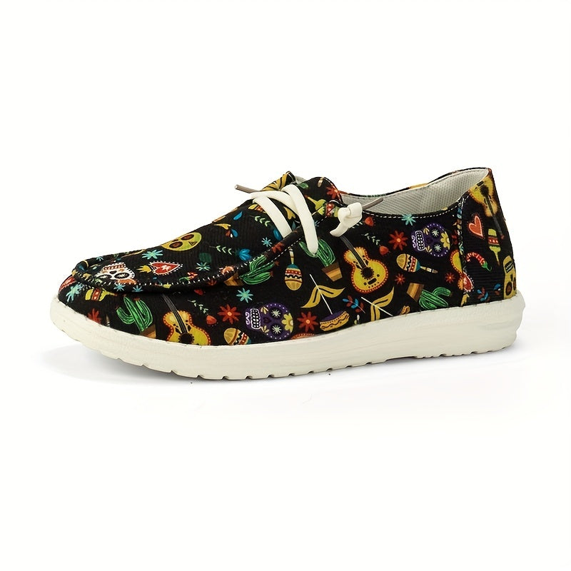 Halloween Pattern Lightweight Slip On Loafers Shoes Soft Comfortable Boat Shoes