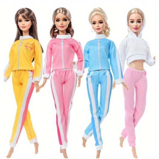 Doll Sports Clothes Coat Trousers Casual Wear For 11.5 In Doll Outfit