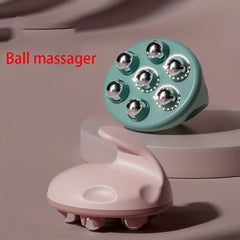 Hand Held Massager with Roller Ball - Full Body Massage Tool