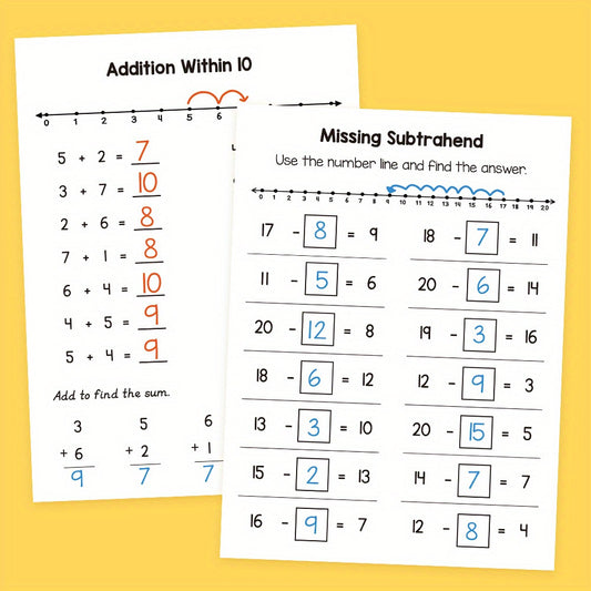 LACHILLY Kids' Math Workbook - Addition & Subtraction Practice