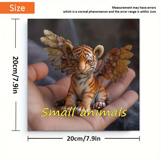 Hand Painted Small Animals Coloring Book - 22 Pages of Detailed Designs