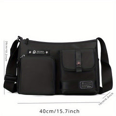 Unisex Casual Messenger Bag Large Capacity Shoulder Crossbody Bag