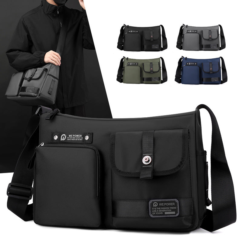 Unisex Casual Messenger Bag Large Capacity Shoulder Crossbody Bag