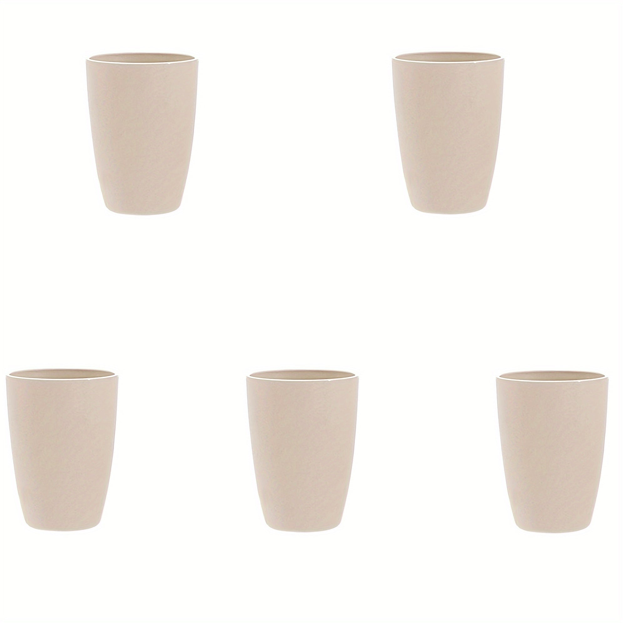 5pcs Unbreakable Plastic Cups Lightweight Portable Travel Cups