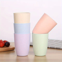 5pcs Unbreakable Plastic Cups Lightweight Portable Travel Cups