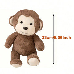 Soft Monkey Plush Toys Stuffed Animal Pillow Mixed Materials Room Decor Gift