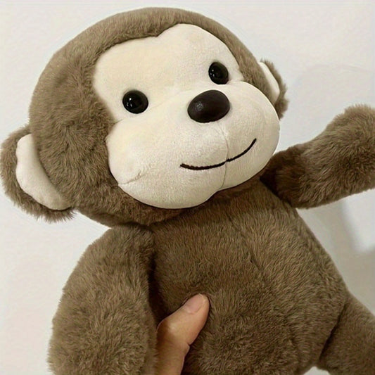 Soft Monkey Plush Toys Stuffed Animal Pillow Mixed Materials Room Decor Gift