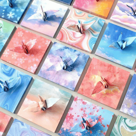 400 Sheets Colorful Origami Set Colored Paper Handicrafts