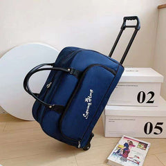 Large Rolling Duffel Bag Collapsible Travel Storage with Wheels