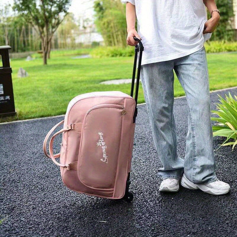 Large Rolling Duffel Bag Collapsible Travel Storage with Wheels