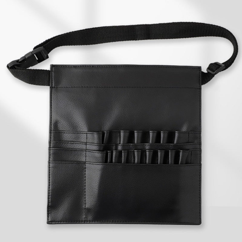 Makeup Artist Waist Bag PU Leather Brush Tool Belt Pouch