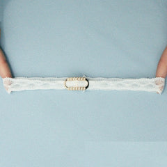 Floral Lace Bridal Garter Set Romantic Wedding Accessory for Brides
