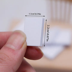 DollHouse Mini Pocket Blank Books Painting Learning Scene Prop Models