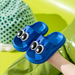 Boys Cartoon Open Toe Slippers Lightweight Comfort Non-slip Indoor Bathroom