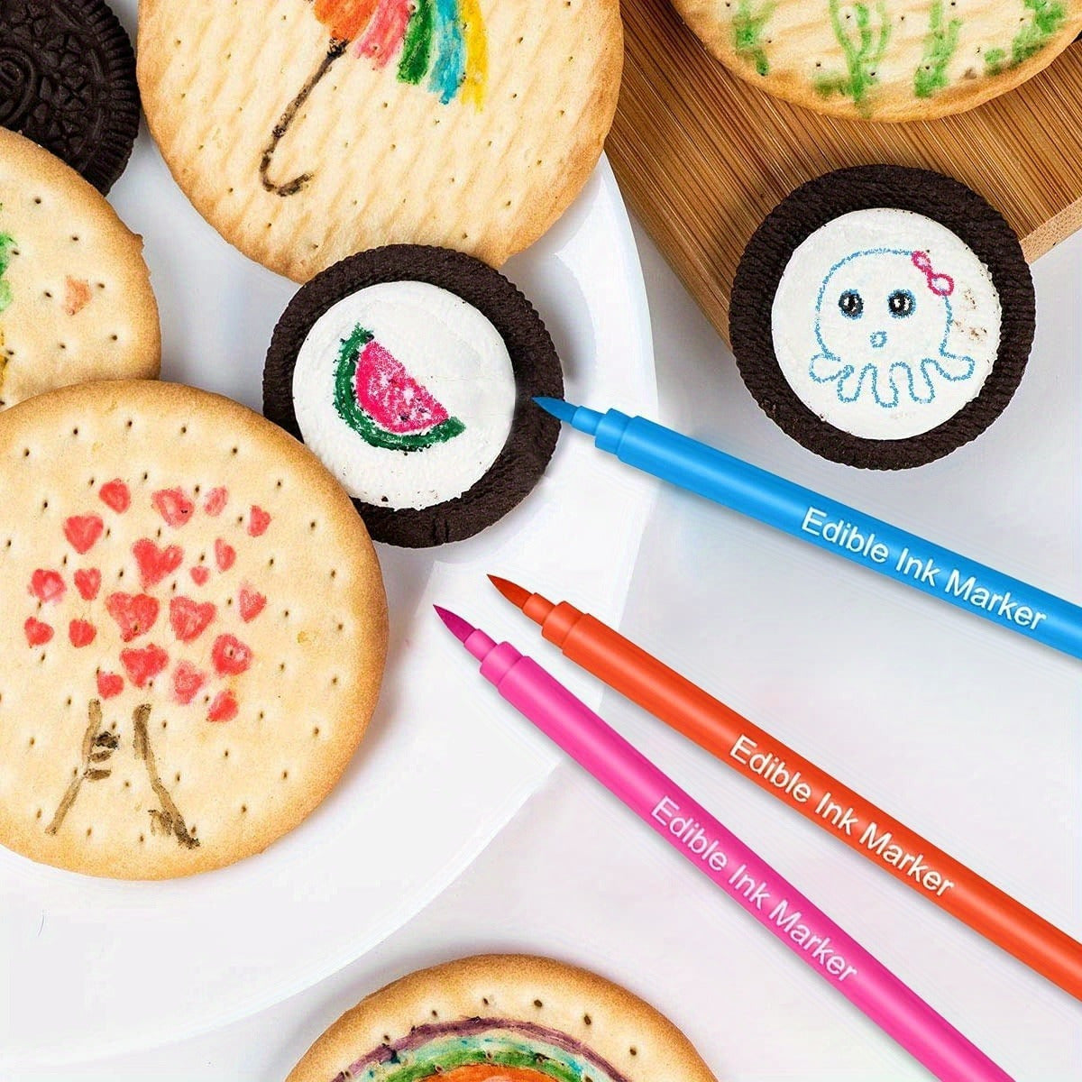 10pcs Food Coloring Pens for Cookies, Easter Eggs - DIY Draw