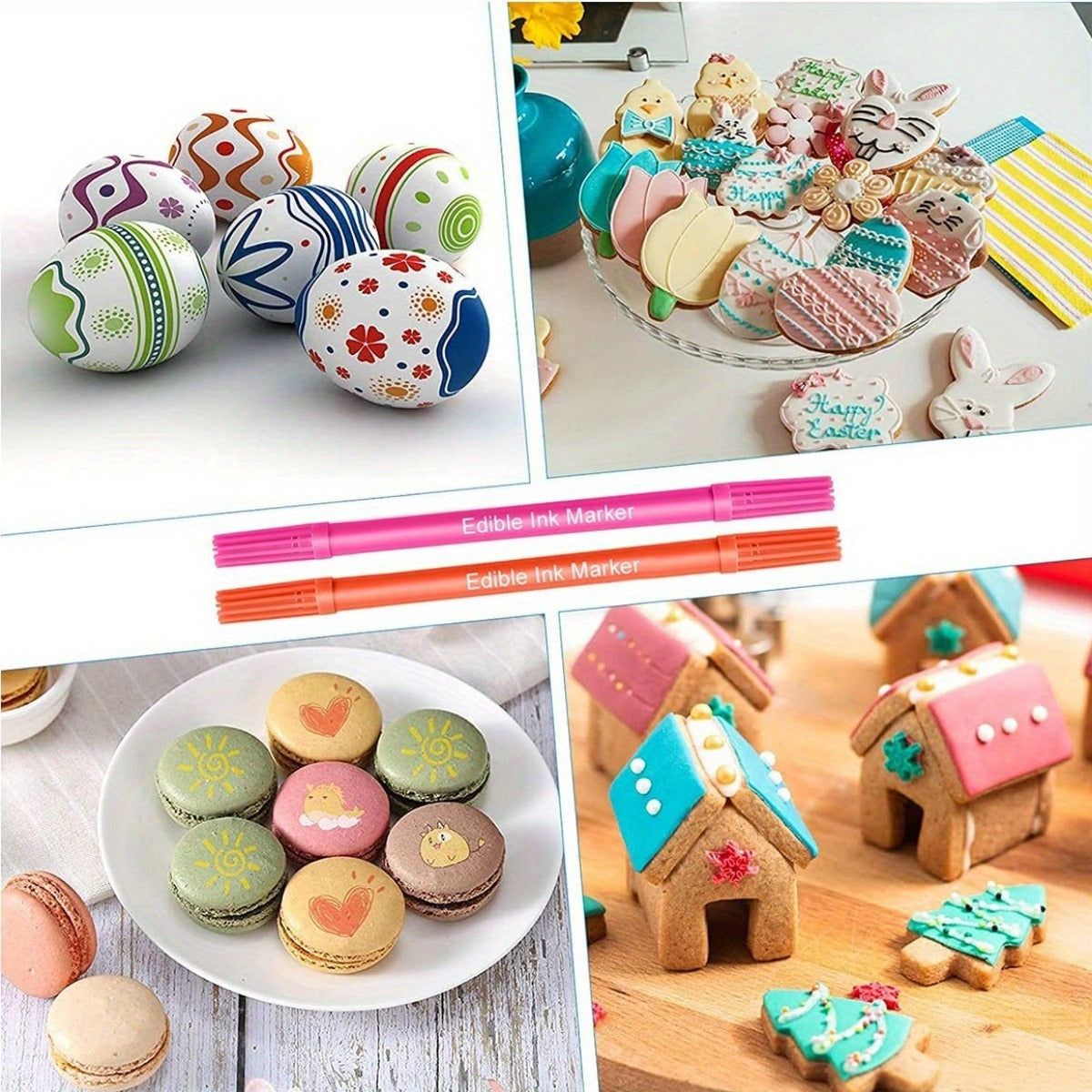 10pcs Food Coloring Pens for Cookies, Easter Eggs - DIY Draw