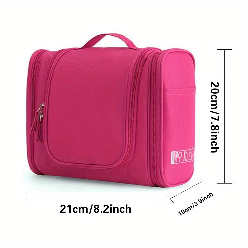 Toiletry Bag w/ Hanging Hook Makeup Travel Organizer Shampoo Toiletries