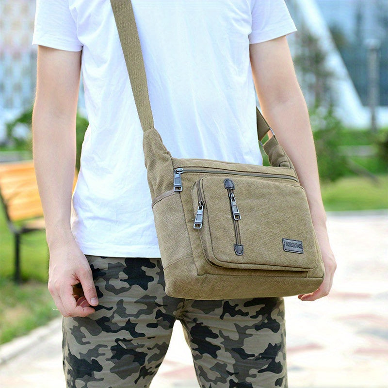 Men's Retro Shoulder Bag Sling Chest Bag Crossbody Bag