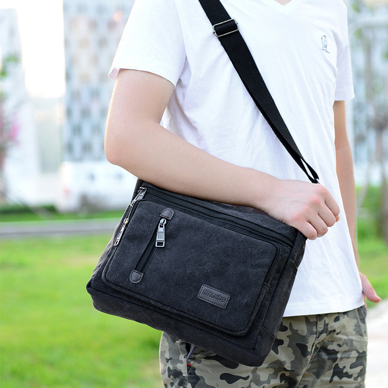 Men's Retro Shoulder Bag Sling Chest Bag Crossbody Bag