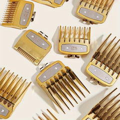 10pcs Golden Hairdressing Comb Set Salon All Hair Types